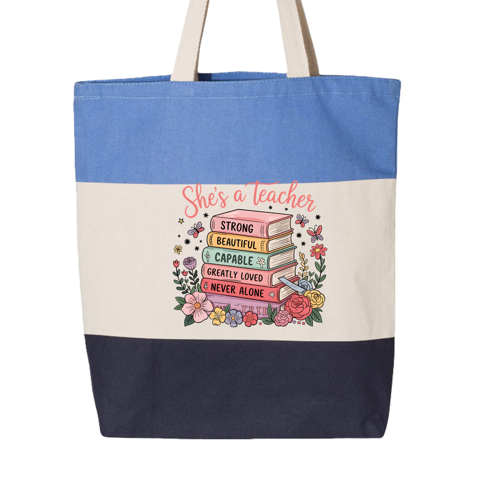 Navy/ Natural/ Carolina Blue - Q125900 - BACK