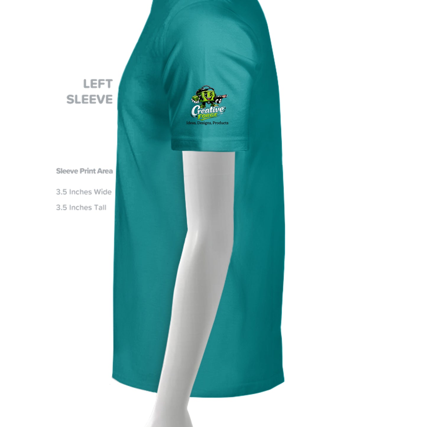 Clear Teal - TT11 - SLEEVE_LEFT